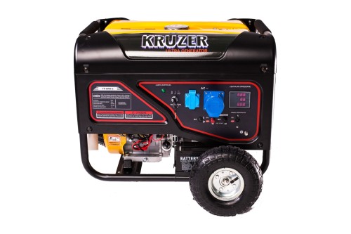 Agregat prądotwórczy Kruzer TH8000E 6 kW z AVR – jednofazowy generator 230 V z rozruchem elektrycznym, widok z przodu