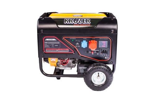 Agregat prądotwórczy Kruzer THT9000E 7 kW z AVR – trójfazowy generator 400 V z rozruchem elektrycznym, widok z przodu