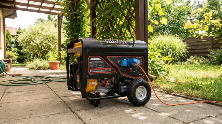 Agregat Kruzer TH6500E w warunkach roboczych – awaryjne zasilanie domu